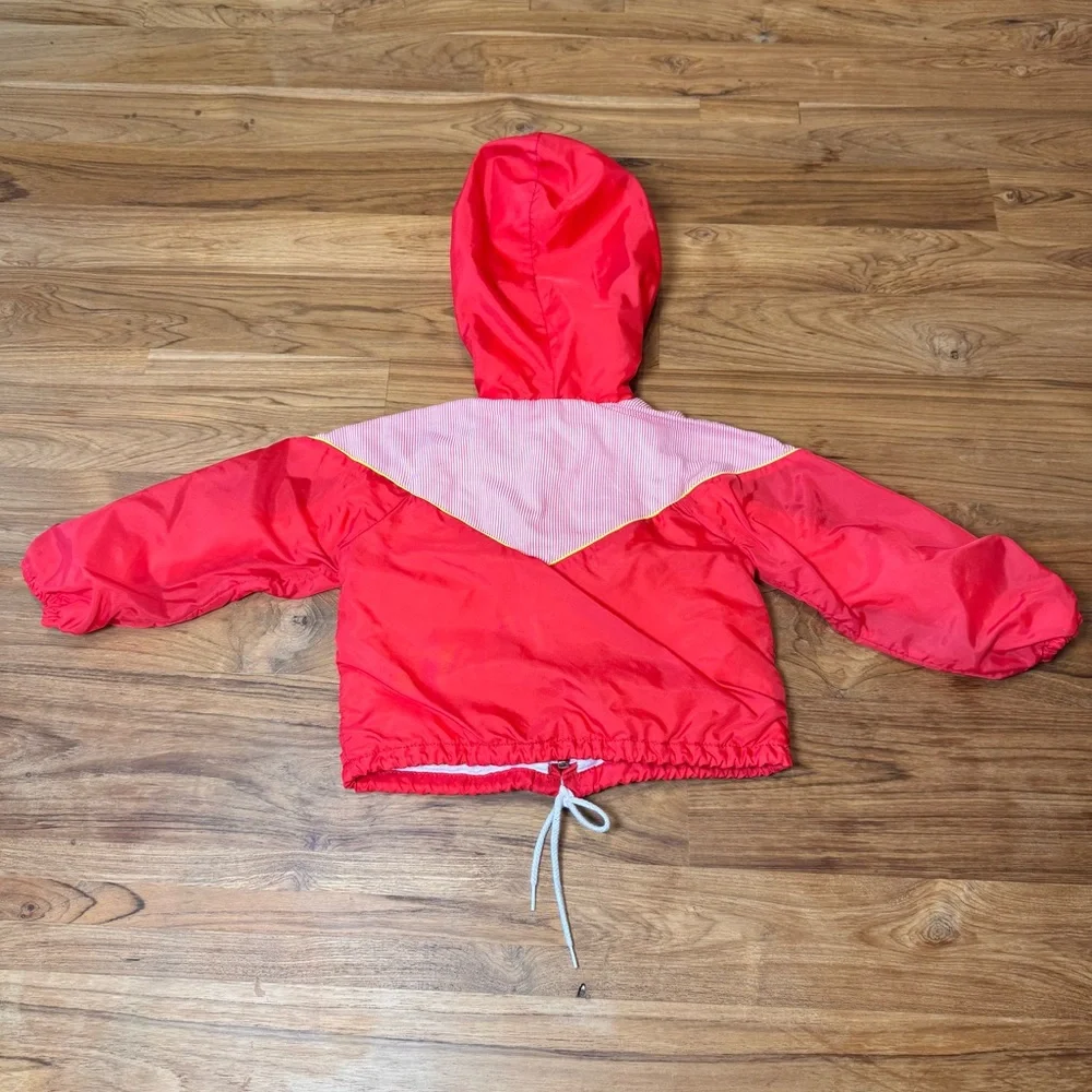 Vintage Baby Jacket No Size Hot Air Balloon Mouse Red Hooded